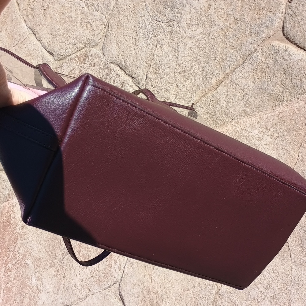 Kate Spade Ash See-through Geo Bird Tote Bag LIKE NEW! Retail $329 - Picture 7 of 7